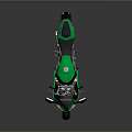 Green Sport Motorcycle Featuring Streamlined Body Stylish Design And Reflective Wheels