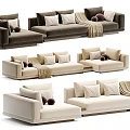 Modular Sectional Sofa With Various Color Options Decorative Pillows And Soft Throw Blanket