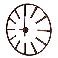 Modern Minimalist Wall Clock With Metal Frame Transparent Hour Markers And Black Hands