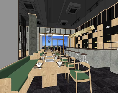 INDUSTRIAL LOFT RESTAURANT 3d model INDUSTRIAL LOFT RESTAURANT 3d model
