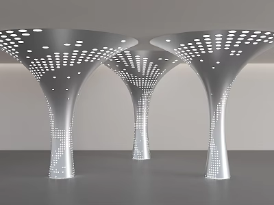 Special-Shaped Pillar Luminous Pillar Package Pillar Cylinder Hollow Decoration Pillar Shape Pillar Spiral Pillar 3d model