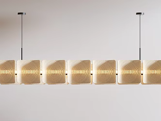 Art chandelier long chandelier restaurant chandelier cream chandelier bedroom chandelier 3d model