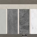 Modern Minimalist Wall Paneling With Textured Gray White Rock Like Surfaces For Interior Decor