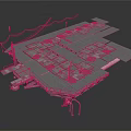 Detailed 3D Aircraft Carrier Model With Deck Structure And Military Equipment