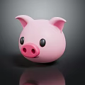Cute Pink Pig Shaped Decorative Furniture Piece For Home Interior Decoration