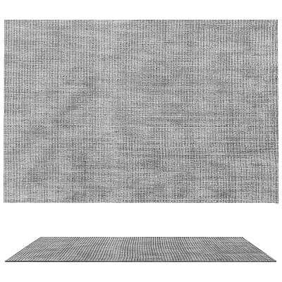 Gray Woven Square Rug With Soft Texture For Modern Living Room And Bedroom Decor 3d model