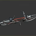 Red Bicycle with Black Seat Silver Wheels Classic Design Handlebars and Reflectors