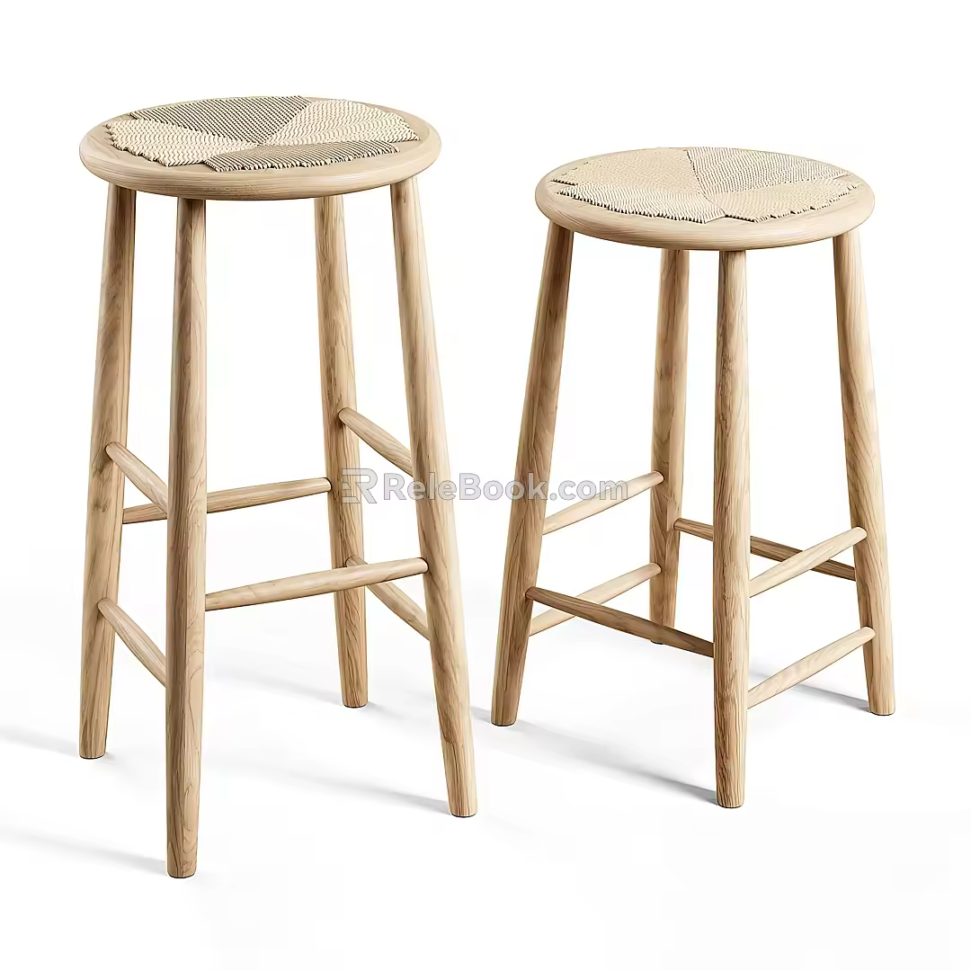 Modern Bar Stool 3d model