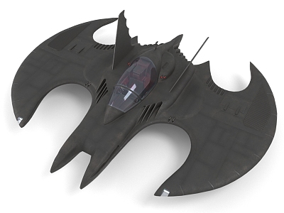 Sci-fi flying machine fighter bat plane 3d model