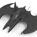 Sci-fi flying machine fighter bat plane 3d model