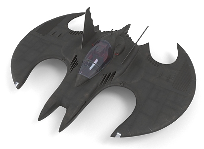 Sci-fi flying machine fighter bat plane 3d model