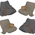 Modern Lazy Sofa Lazy Sofa Single Sofa 3d model