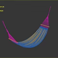 Yellow Hammock Furniture With Ropes For Outdoor Relaxation And Comfortable Seating