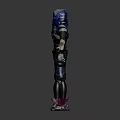 Two Futuristic Character Designs With Blue Helmets White Outfits Holding Hands Standing