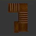 Wooden Staircase Design With Handrail And Steps For Interior Spaces