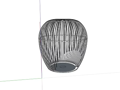Modern Circular Black Metal Woven Decorative Object For Interior Design Decoration 3d model