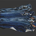 Blue Denim Jeans Stacked With High Flex Label For Modern Casual Wear