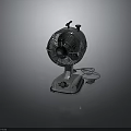 Vintage Metal Electric Fan With Classic Design And Stable Base Structure Details
