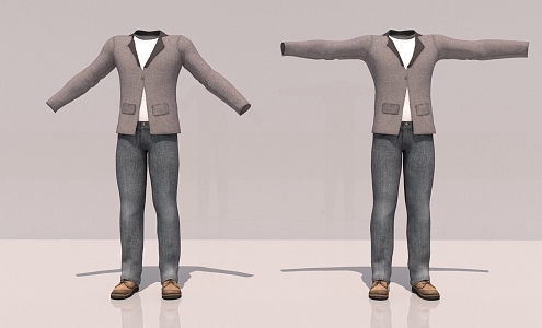 Suit Dress Men's Clothing 3d model