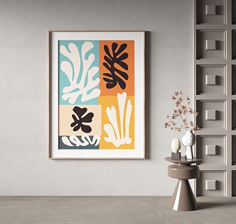 Quiet Wind Decorative Painting 3d model