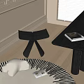 Butterfly stool 3d model