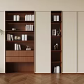 Middle Style Bookcase 3d model