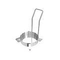 Stainless Steel Ring Shaped Equipment With Handle And Fixed Base Clamps