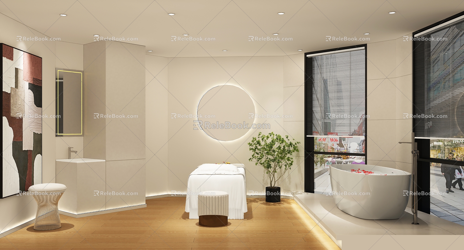 Modern SPA Beauty Center 3d model