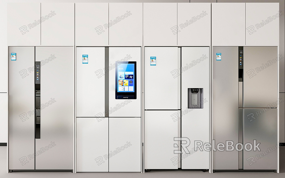 Modern Refrigerator Fridge Freezer model