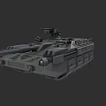 Modern Military Tank With Advanced Armored Turret And Main Cannon Design