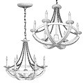 Modern Chandelier Flying Lion Adan Forged Metal Chain 3d model