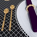 Modern Tableware 3d model
