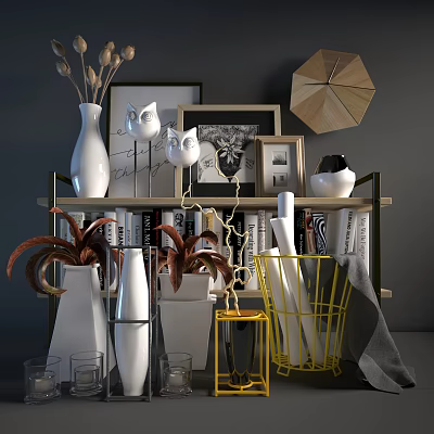 Modern ornaments combination interior ornaments 3d model
