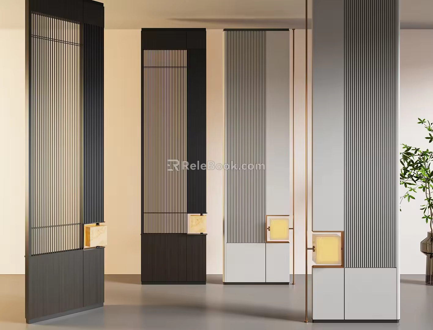 Modern Light Luxury Screen Partition 3d model