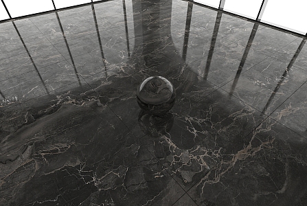 Dark Marble Floor Tile Large Plate Tile Bright Tile Glazed Tile 3d model