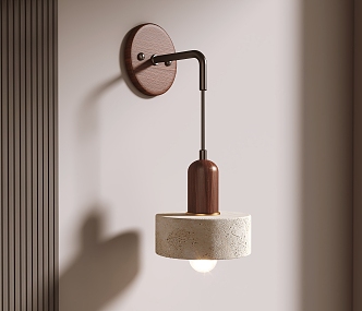 Quiet wind wall lamp 3d model