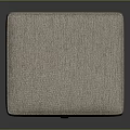 Taupe Woven Fabric Ottoman with Square Design for Modern Living Room Decor