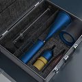 Durable Industrial Equipment Storage Case With Metal Construction Open Closed Design And Internal Tools