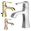 Modern Bathroom Kitchen Faucets Available In Gold Silver And Rose Gold Finishes
