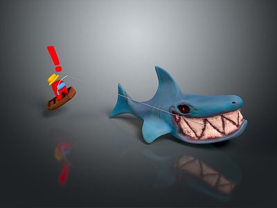 shark great white shark whale shark hammerhead shark tiger head shark man-eating shark blue shark coral red coral white coral 3d model