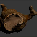 Handcrafted Wooden Animal Sculpture With Natural Stone Texture And Organic Shape Design