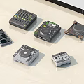 Professional DJ Audio Equipment With Mixer Turntable Effects Unit And Controllers