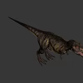 Realistic Tyrannosaurus Rex Dinosaur 3D Model With Open Mouth Design