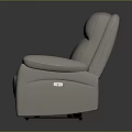Light Gray Leather Two Seater Sofa With Modern Design And Plush Cushioned Seats