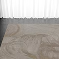 Beige Square Carpet With Abstract Swirl Pattern For Living Room Floor Decor