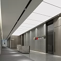 Modern Front Desk Front Desk Hall Front Desk Reception Area 3d model
