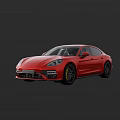 Red Luxury Sports Sedan Exterior Design With Sleek Profile And Alloy Wheels