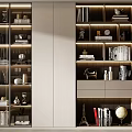 Modern bookcase 3d model