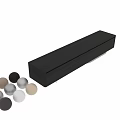 Modern Sleek Dark Colored TV Stand with Drawers and Stable Base Support Design