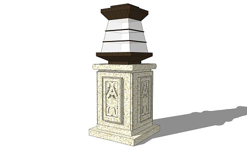 Modern landscape lamp low lamp lantern floor lamp lawn lamp garden lamp 3d model